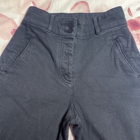 Aritzia Wilfred Modern Cargo Utility High Waisted Pockets Black Pant Size 0 - Picture 3 of 10